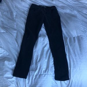 Black low rise skinny jeans